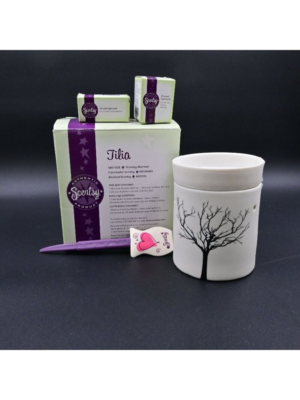 Scentsy Tilia Tree Mid Size Electric Wax Warmer Light Bulbs & Accessories Retire